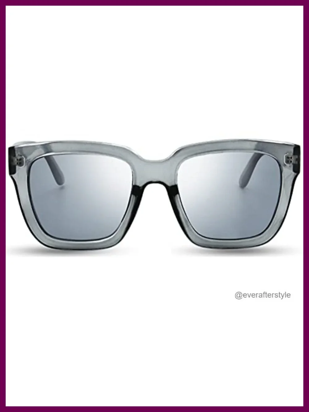 Retro Oversized Square Sunglasses, UV400 Protection, Lightweight